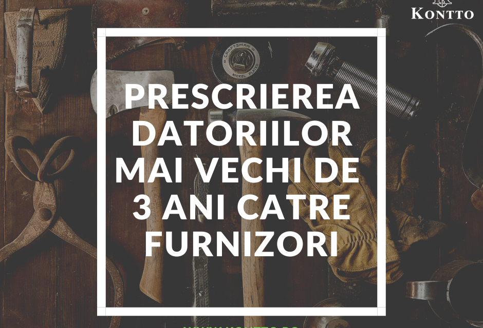 Datorii catre furnizori, mai vechi de 3 ani?